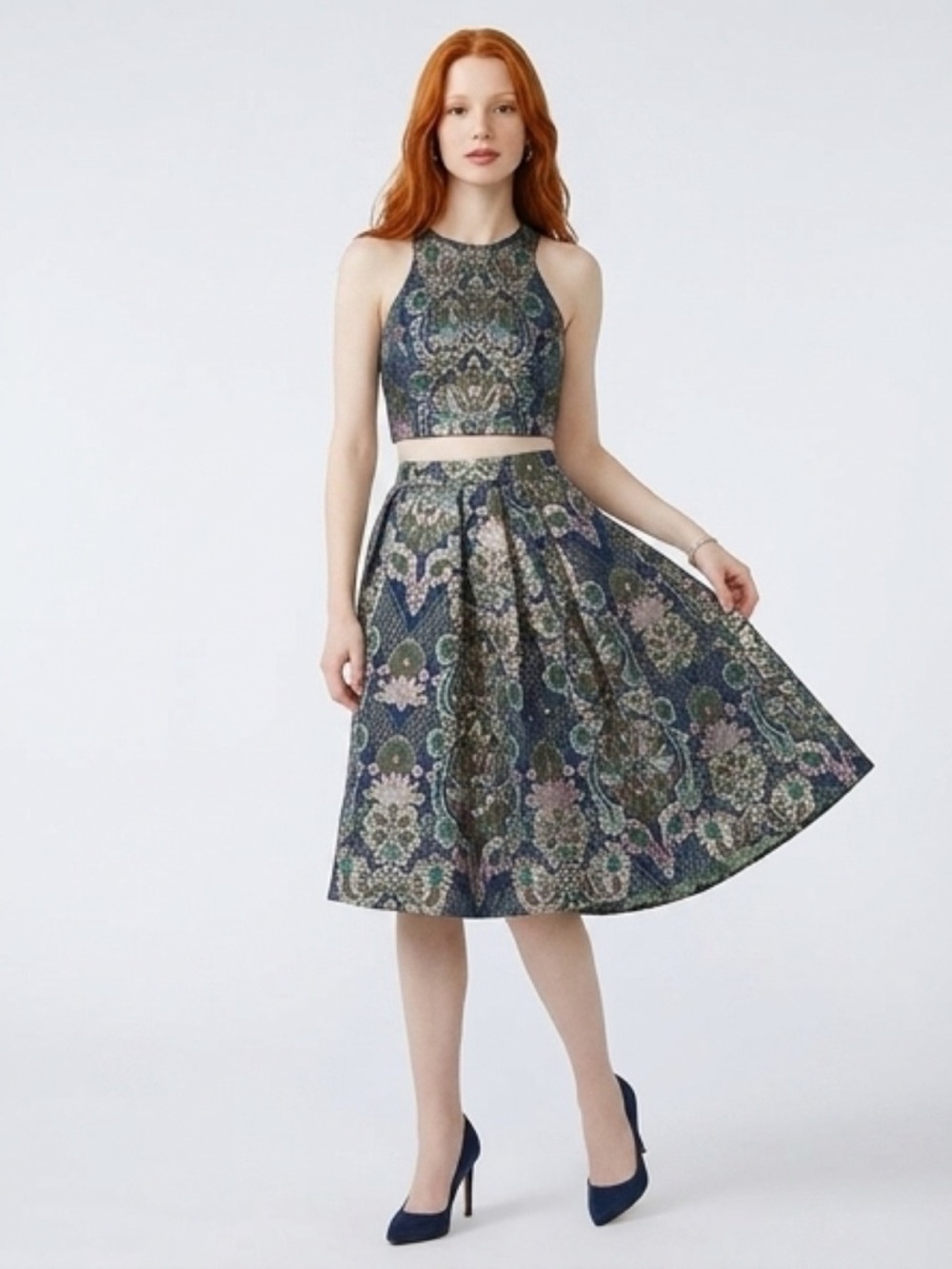 Express Multicolor Patterned Skirt